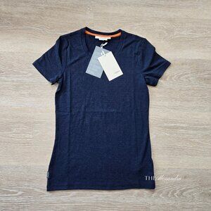 Icebreaker Women’s Short Sleeve T-Shirt Merino Cotton Navy XS New With Tags